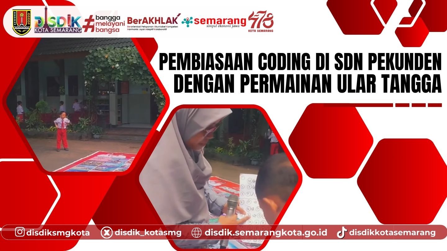 Pembiasaan Coding di SDN Pekunden dengan Permainan Ular Tangga